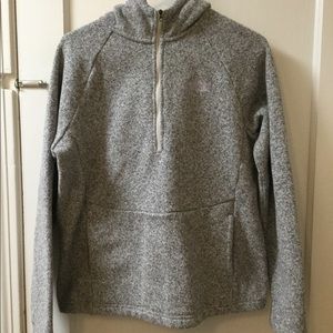 The North Face Gray Hooded Sweatshirt Large